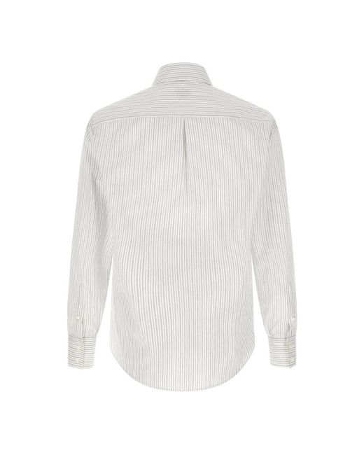 Brunello Cucinelli White Formal Shirts for men