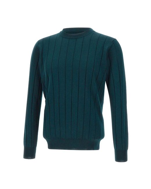 Kangra Green Round-Neck Knitwear for men