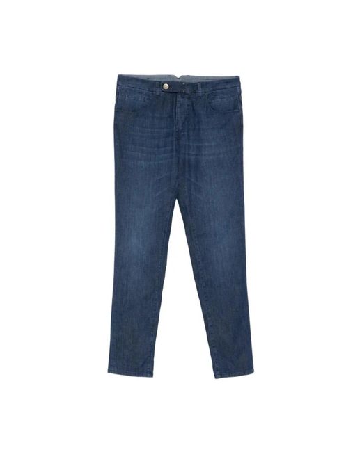 Incotex Blue Slim-Fit Jeans for men