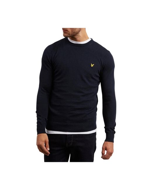 Lyle & Scott Crew Jumper Merino in Blue für Herren