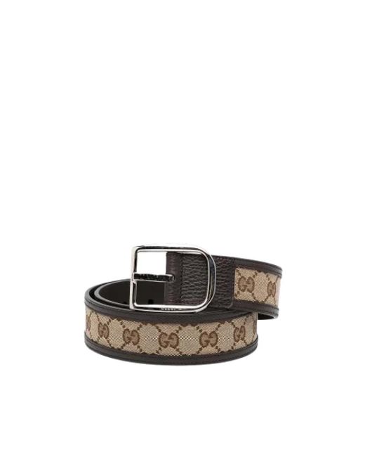 Cintura in tela marrone usata da Uomo di Gucci in Marrone | Lyst