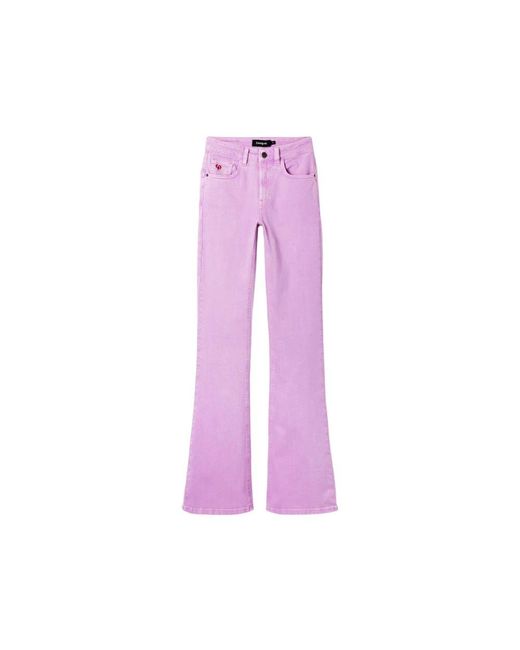 Desigual Purple Flared Jeans