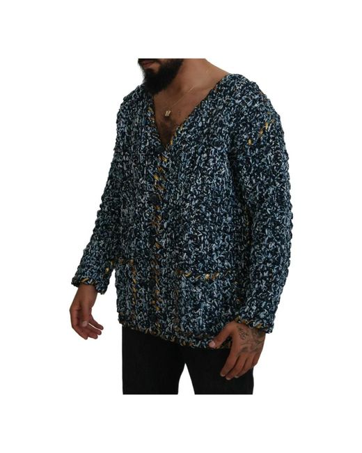 Cardigans Dolce & Gabbana de hombre de color Blue