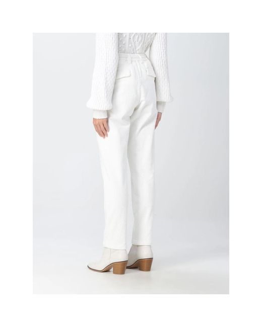 Eleventy Broeken ,Wit ,Rechte Broek in het White