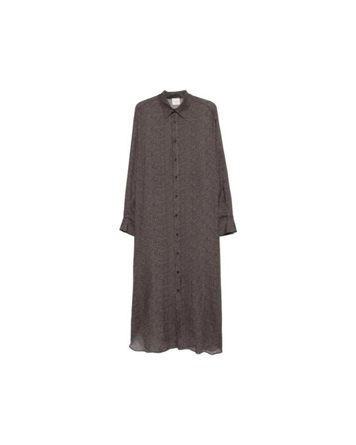Alysi Brown Hemdkleid