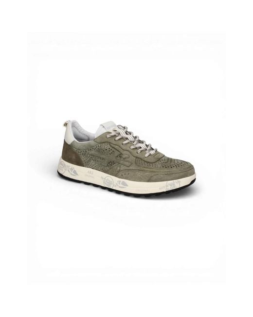 Premiata Green Sneakers for men
