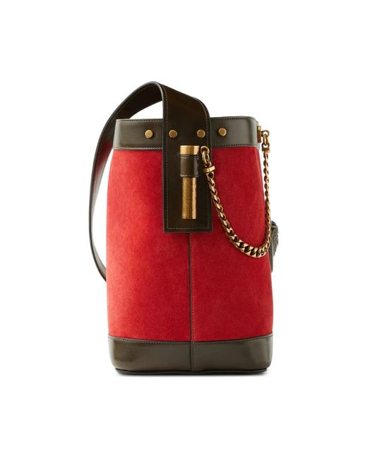 Versace Red Bucket Bags
