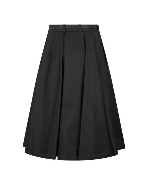Midi Skirts Prada de color Black