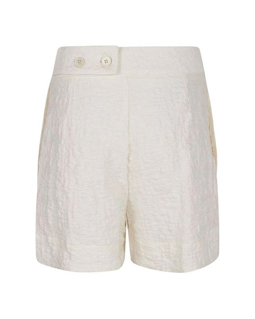 Jil Sander White Short Shorts