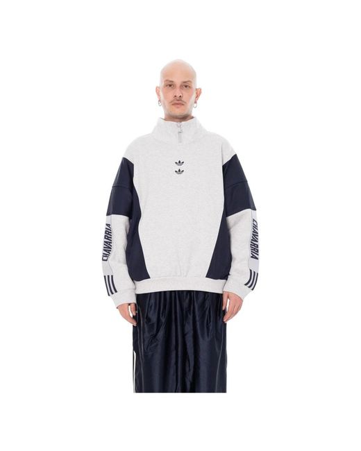Adidas Zip-Throughs in het Blue voor heren