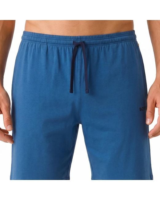 Boss Blue Casual Shorts for men