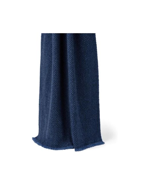 Brunello Cucinelli Blue Scarves