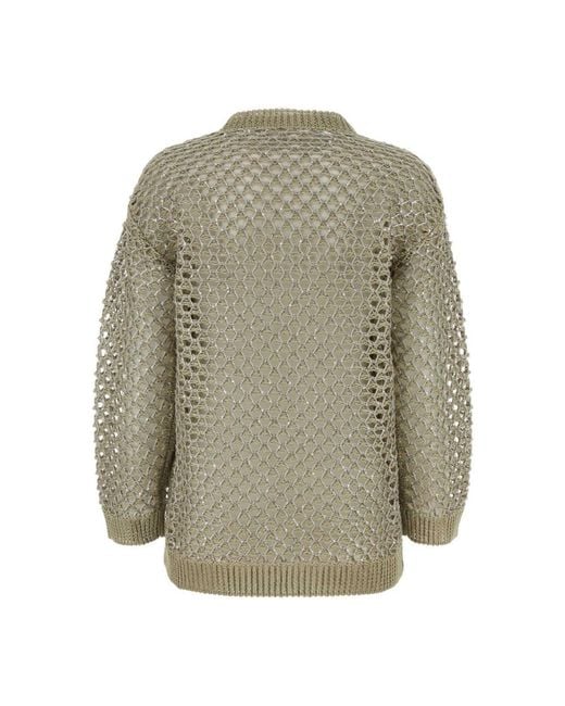 Valentino Garavani Green Round-Neck Knitwear