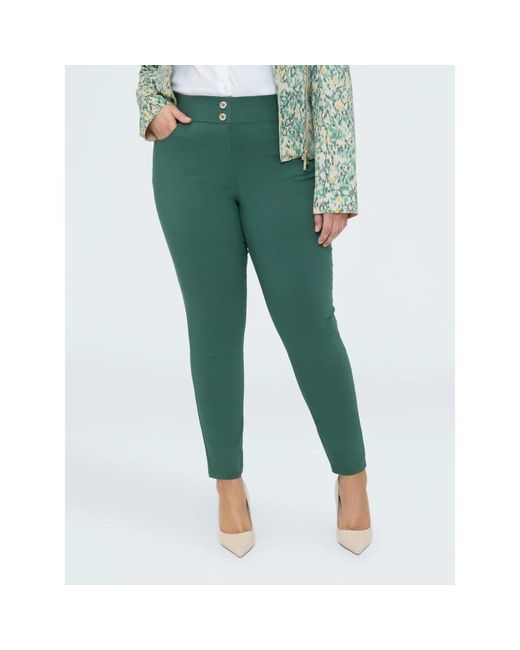 Skinny Trousers FIORELLA RUBINO de color Green