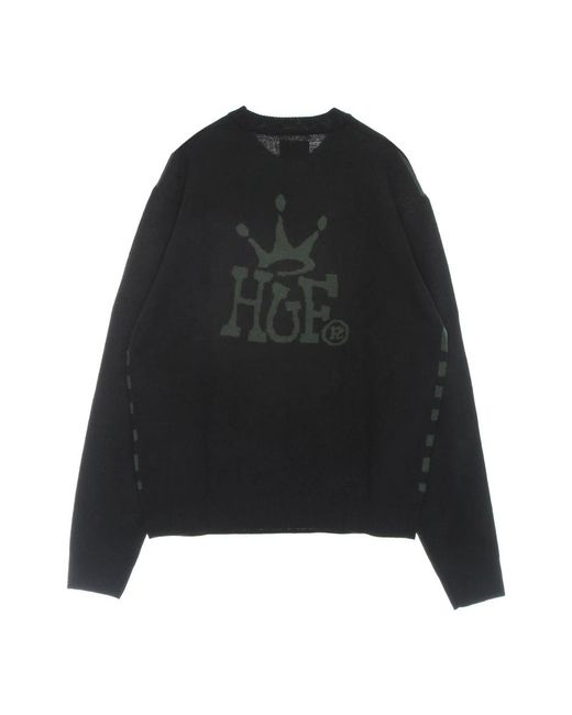 Huf Black Round-Neck Knitwear
