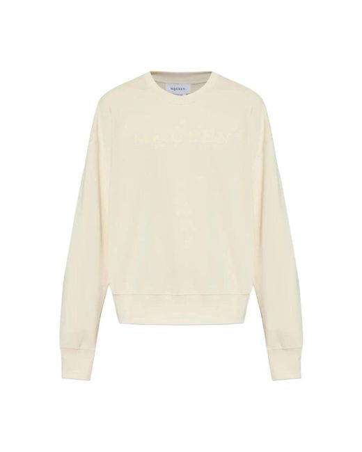 McQueen White Sweatshirts for men
