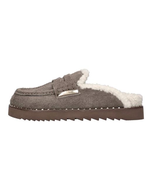 Mules di Ash in Brown