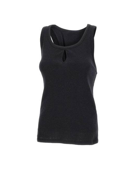 Victoria Beckham Black Sleeveless Tops