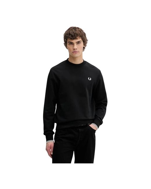 Fred Perry Sweatshirts in het Black voor heren