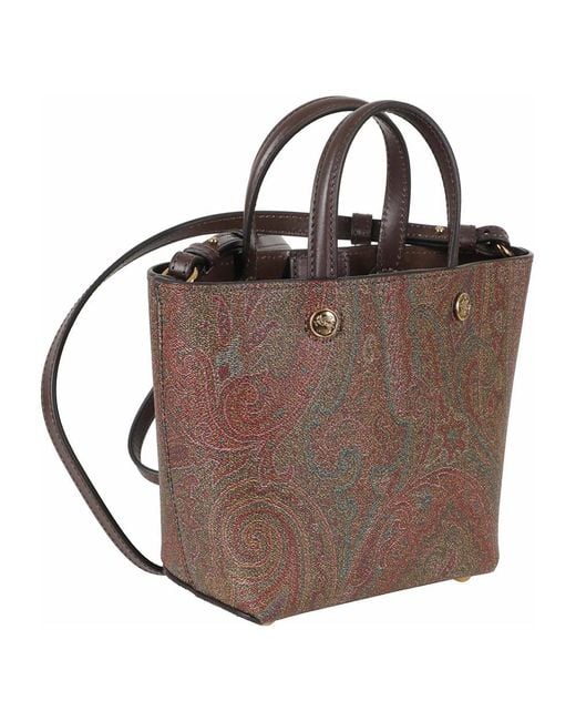 Etro Brown Shopping Bags