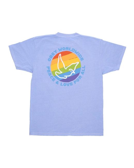 Obey Blue T-Shirts for men