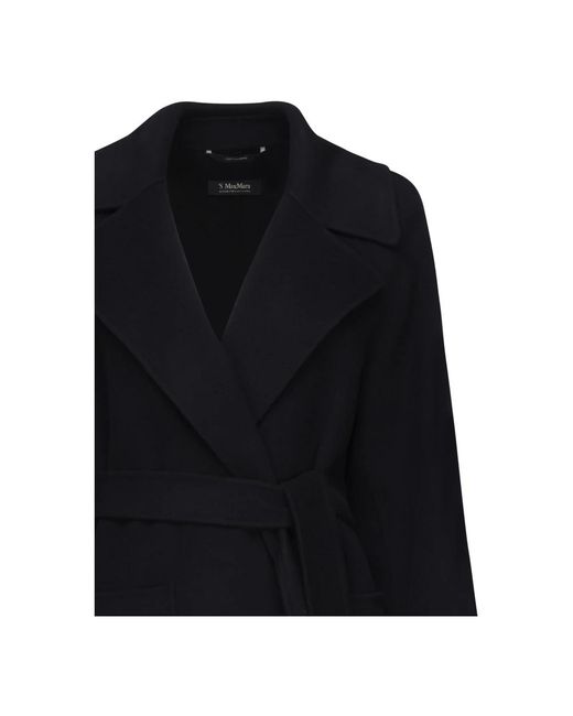 Belted Coats Max Mara de color Black
