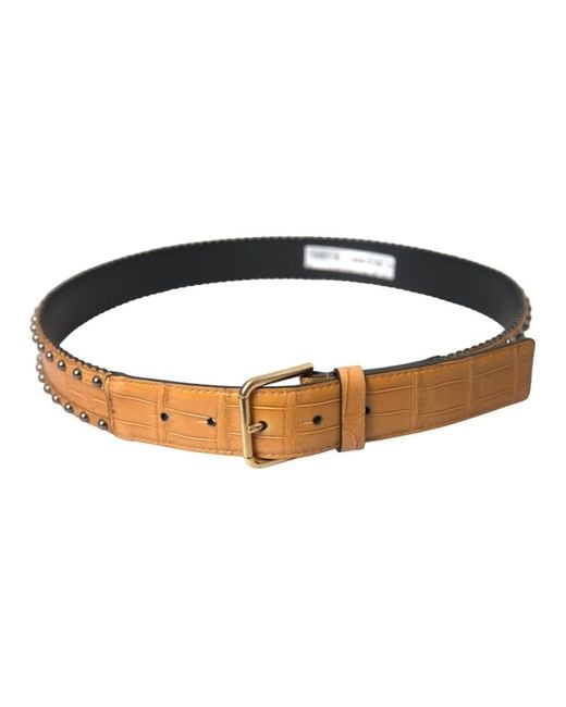 Dolce & Gabbana Metallic Belts
