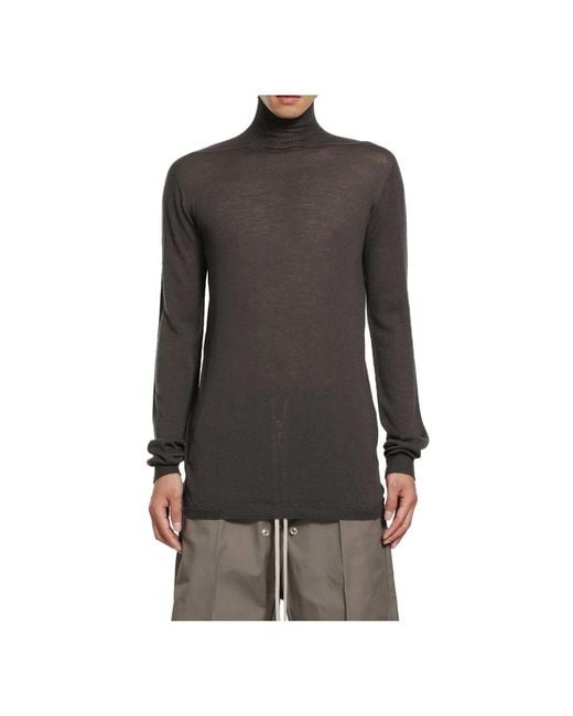 Rick Owens Black Turtlenecks for men