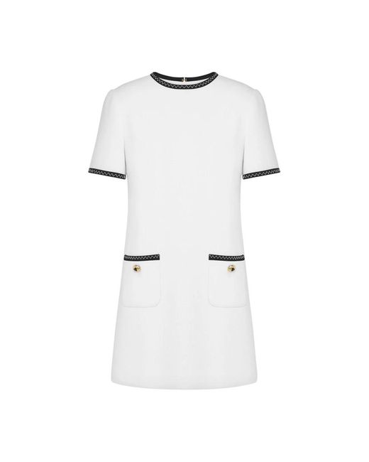 Moschino White Short Dresses