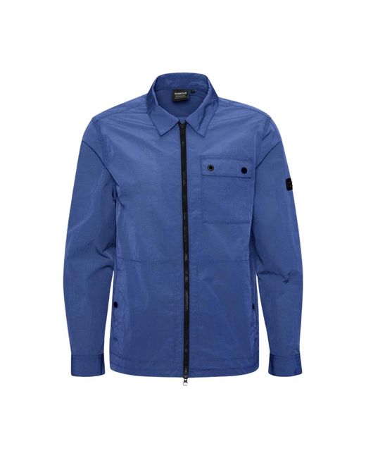 Barbour Jassen ,Blauw ,Blauwe Overshirt North Sea Stijl in het Blue voor heren