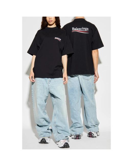 Balenciaga Loose-Fit Jeans in het Blue