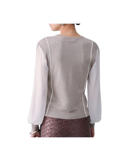 Liu Jo Purple Round-Neck Knitwear