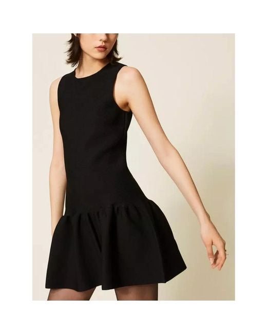 Twinset Black Short Dresses