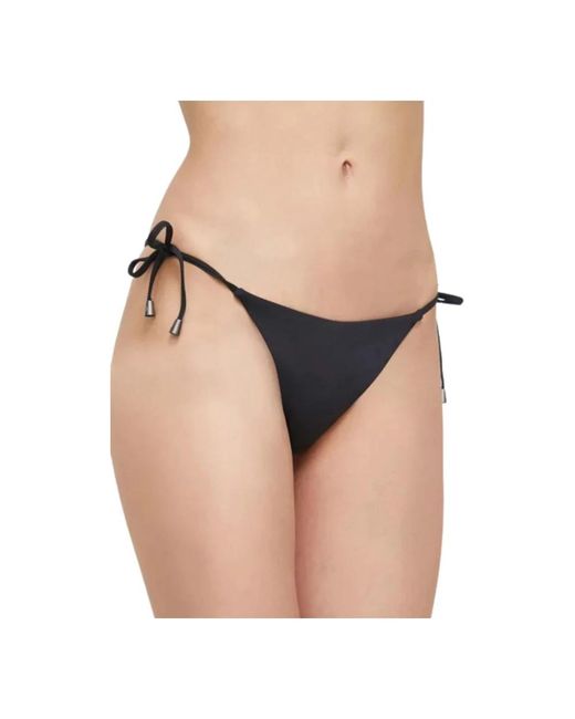 Trussardi Badmode ,Zwart ,Polyester Tulle Badpak in het Natural