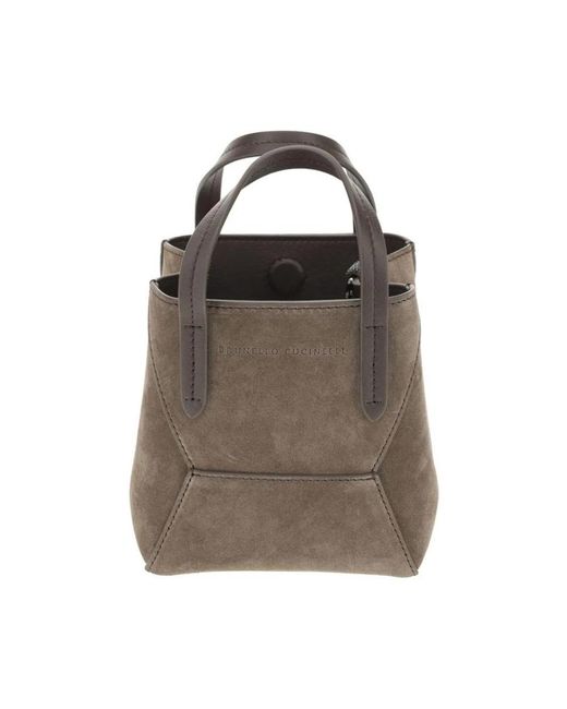 Tote Bags Brunello Cucinelli de color Brown