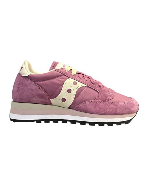 Saucony Purple Jazz triple sneaker in lila creme