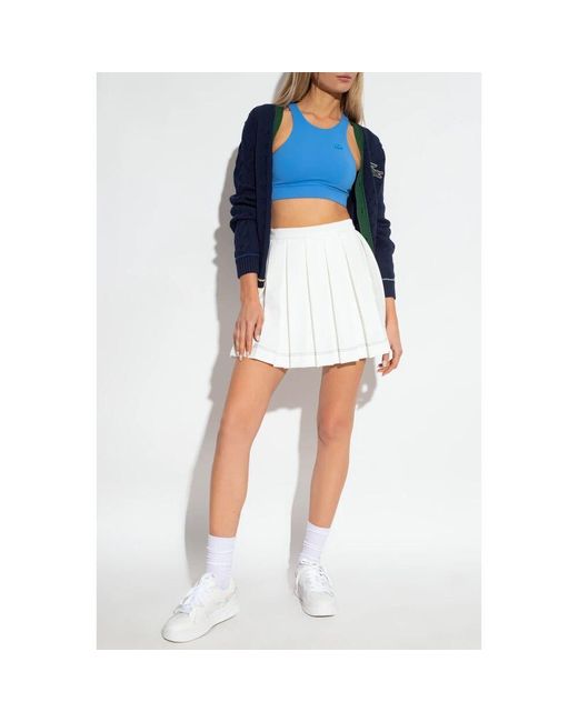 Lacoste White Short Skirts
