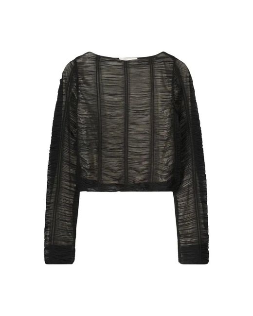 Rohe Black Doppelschicht smock top polyester