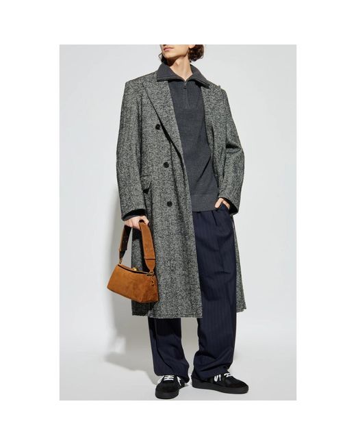 Lanvin Jassen ,Grijs ,Wol Visgraatjas in het Gray voor heren
