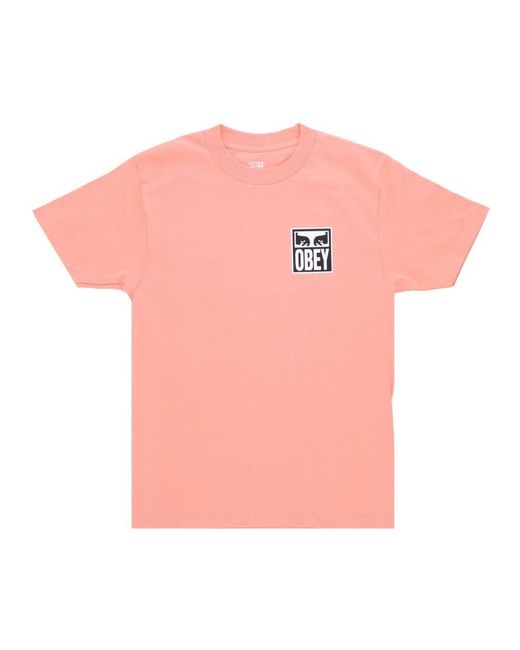 Obey Citrus Eyes Herren T-Shirt in Pink für Herren