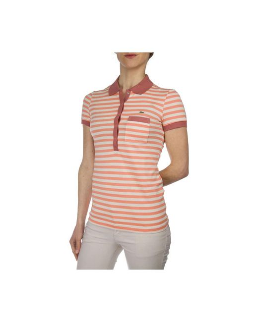 Lacoste Pink Polo Shirts