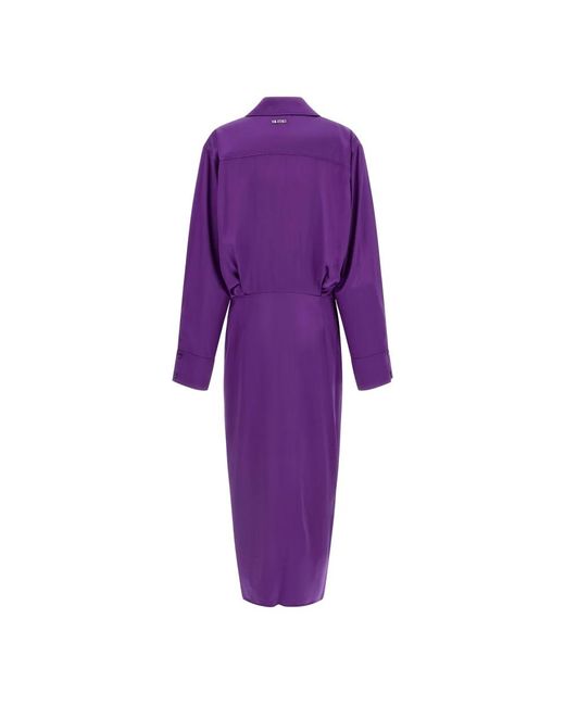 The Attico Purple Shirt Dresses