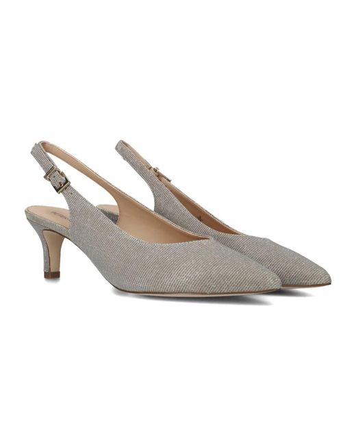 Peter Kaiser Gray Elegante Slingback Pumps