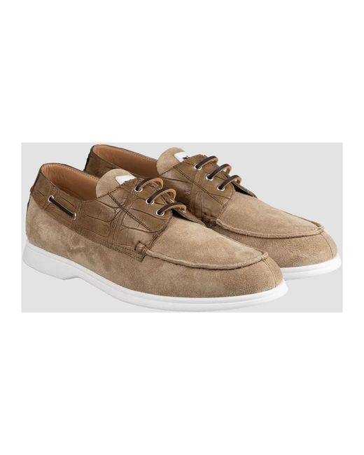Kiton Brown Sailor Shoes for men