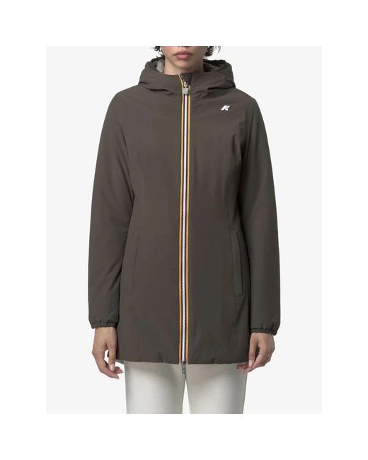 K-Way Gray Parkas