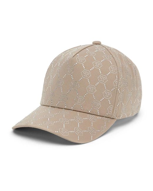 Philipp Plein Natural Baseball Cap Monogram