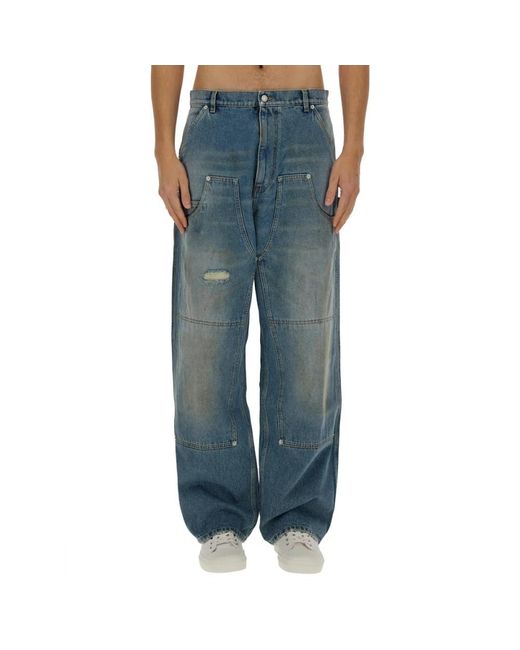 Moschino Blue Loose-Fit Jeans for men
