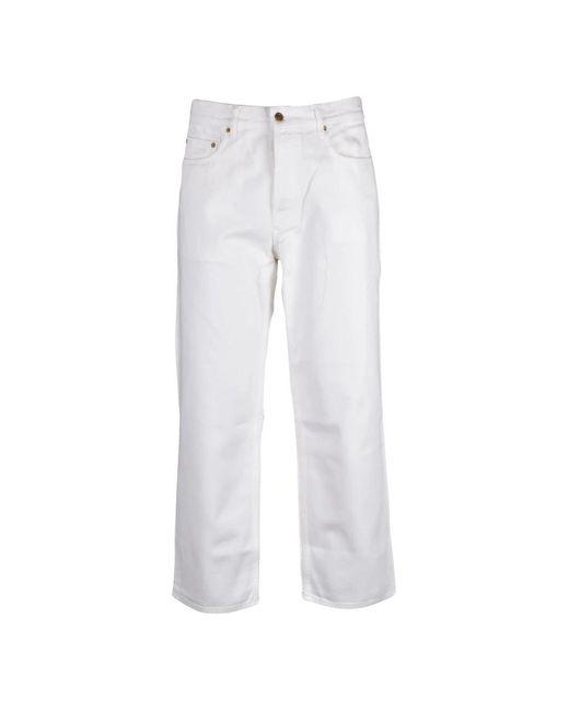 Golden Goose Deluxe Brand White Straight Fit Jeans for men