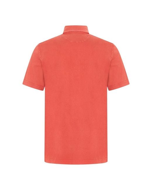 Fedeli Red Polo Shirts for men