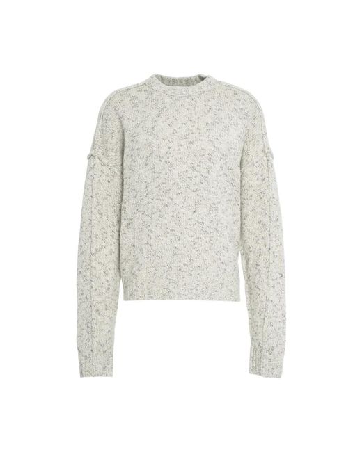 Won Hundred White Round-Neck Knitwear for men